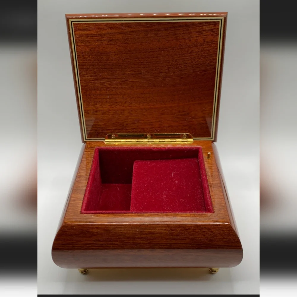 Vintage M.J. Hummel Bucherer RODI Reuge Swiss Music Jewelry Box Mozart